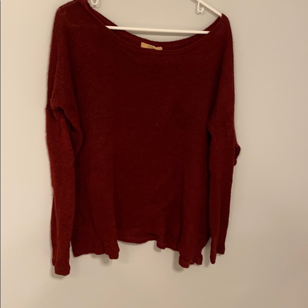 Thin red sweater. Great condition. Worn 5 times.